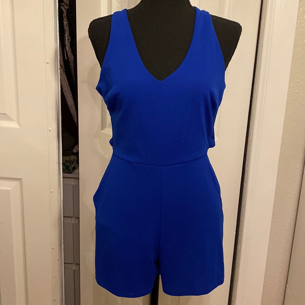 Junior’s romper | small | royal blue